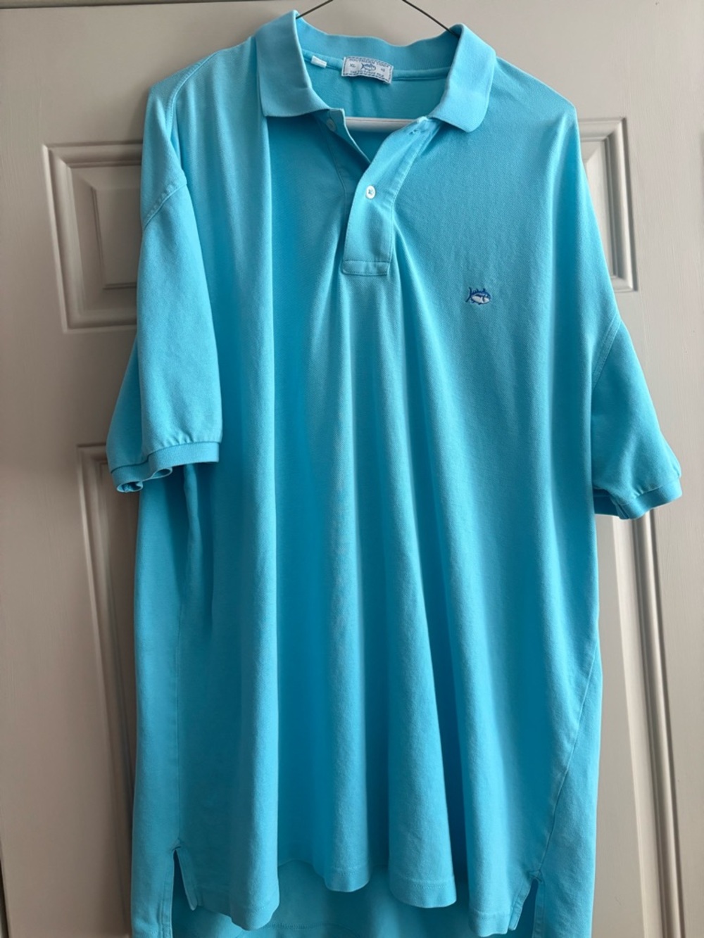 Southern Tide Turquoise Blue Polo Shirt - Short Sleeve